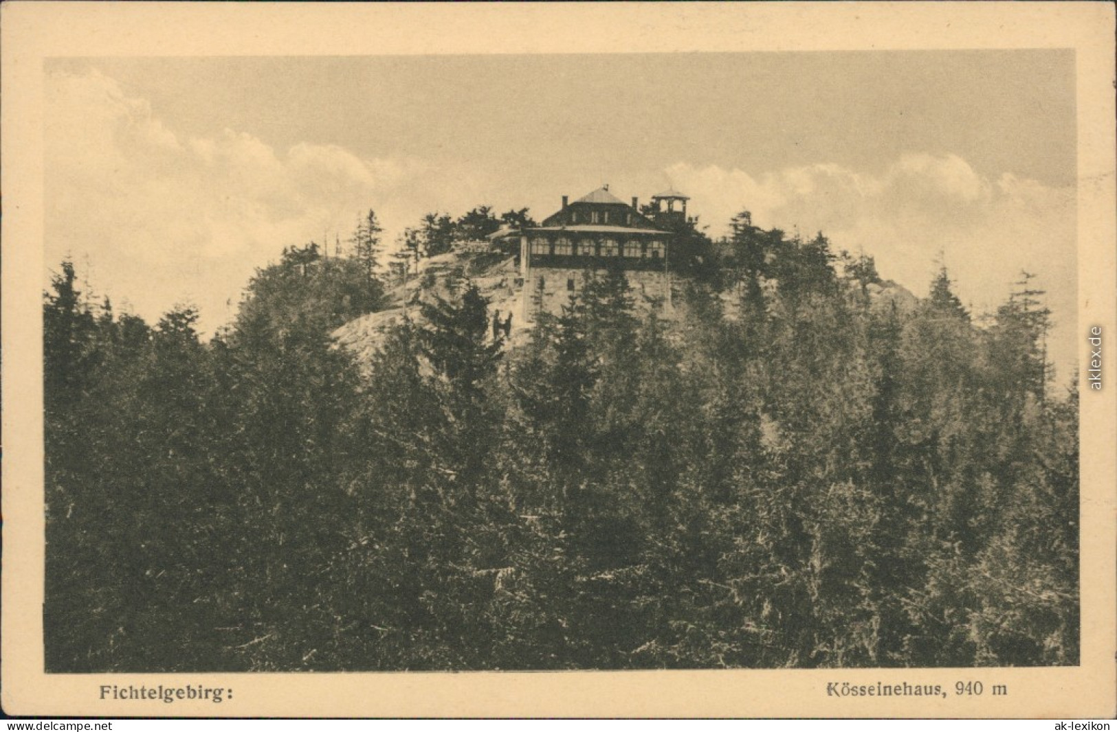 Ansichtskarte Wunsiedel (Fichtelgebirge) Kösseinehaus 1924 - Wunsiedel