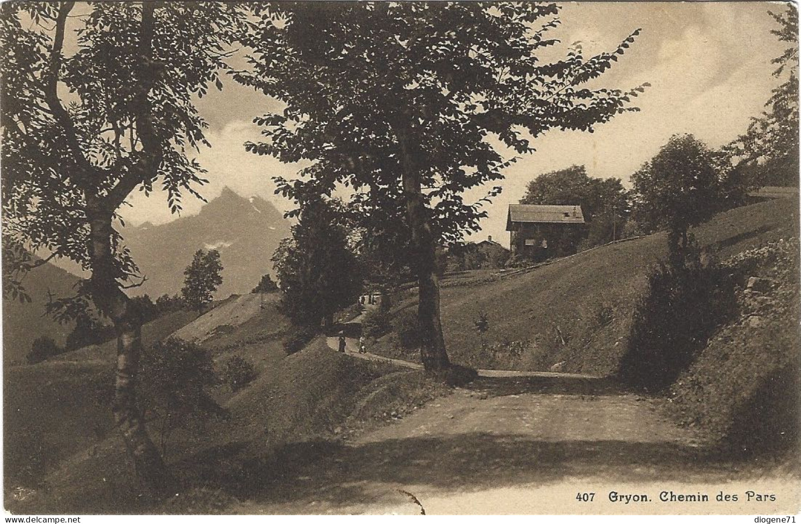 Gryon Chemin Des Pars 1917 Animée - Gryon