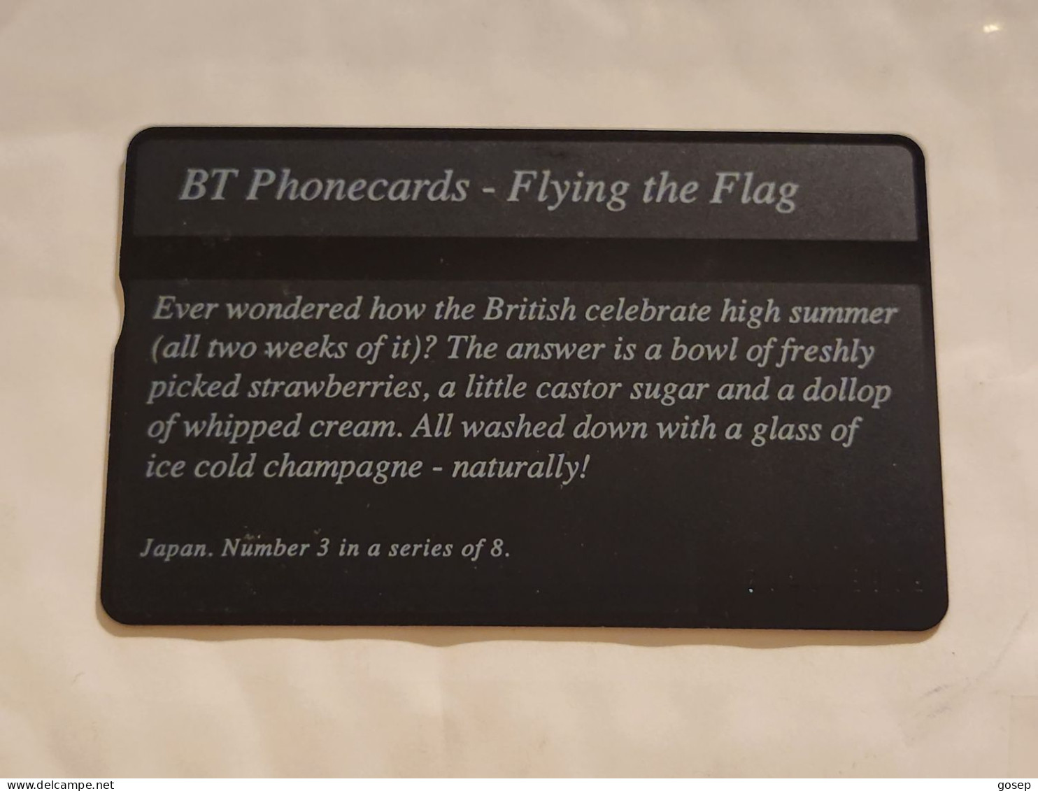 United Kingdom-(BTC157)Flying The Flag 3-(JAPAN)(1044)(100units)(526E41302)price Cataloge10.00£ Used+1card Prepiad Free - BT Herdenkingsuitgaven