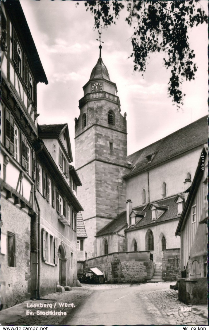 Ansichtskarte Leonberg Ev. Stadtkirche 1964 - Leonberg