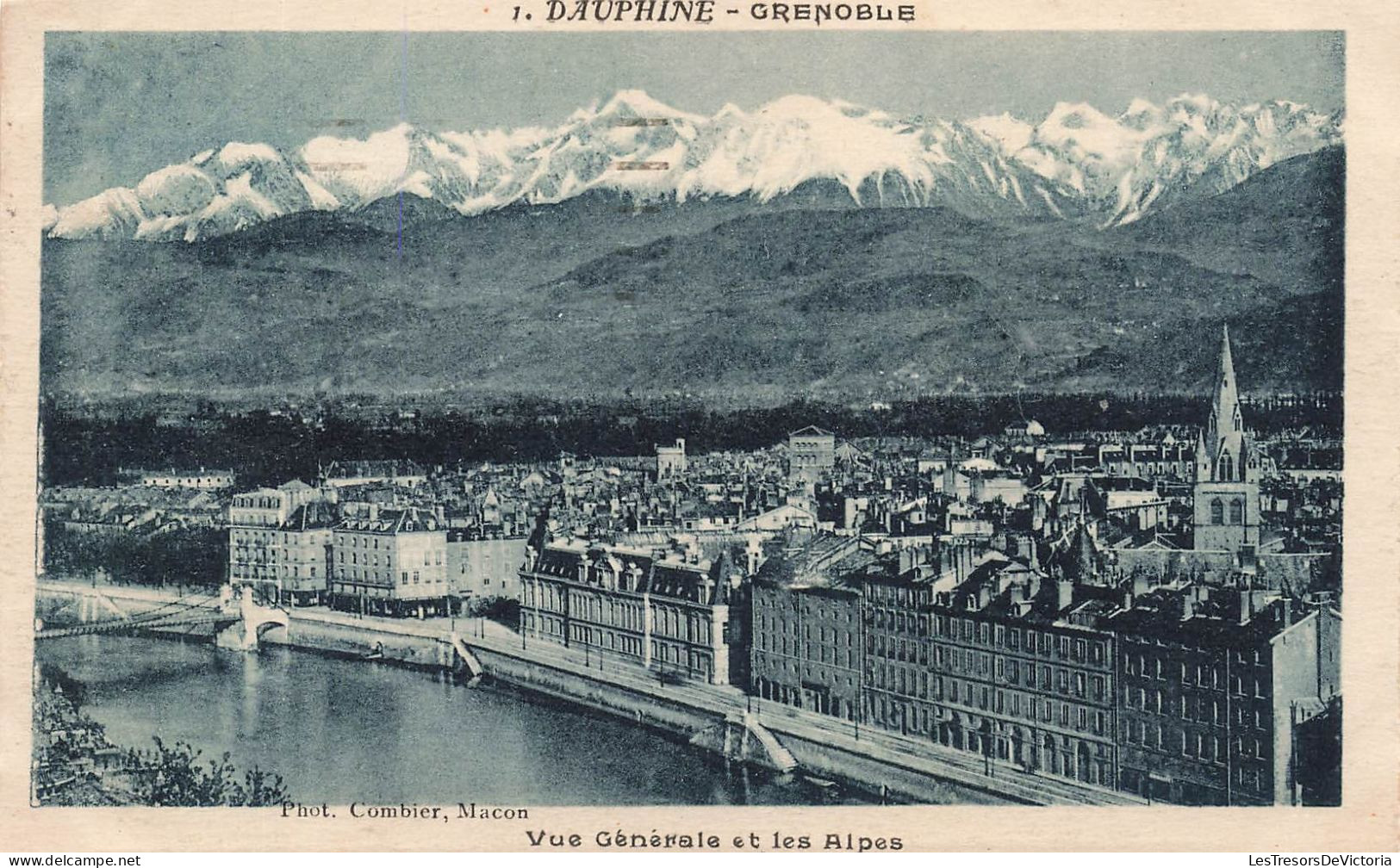 FRANCE - Dauphine - Grenoble - Vue Générale Et Les Alpes - Vue Sur La Ville - Carte Postale Ancienne - Grenoble