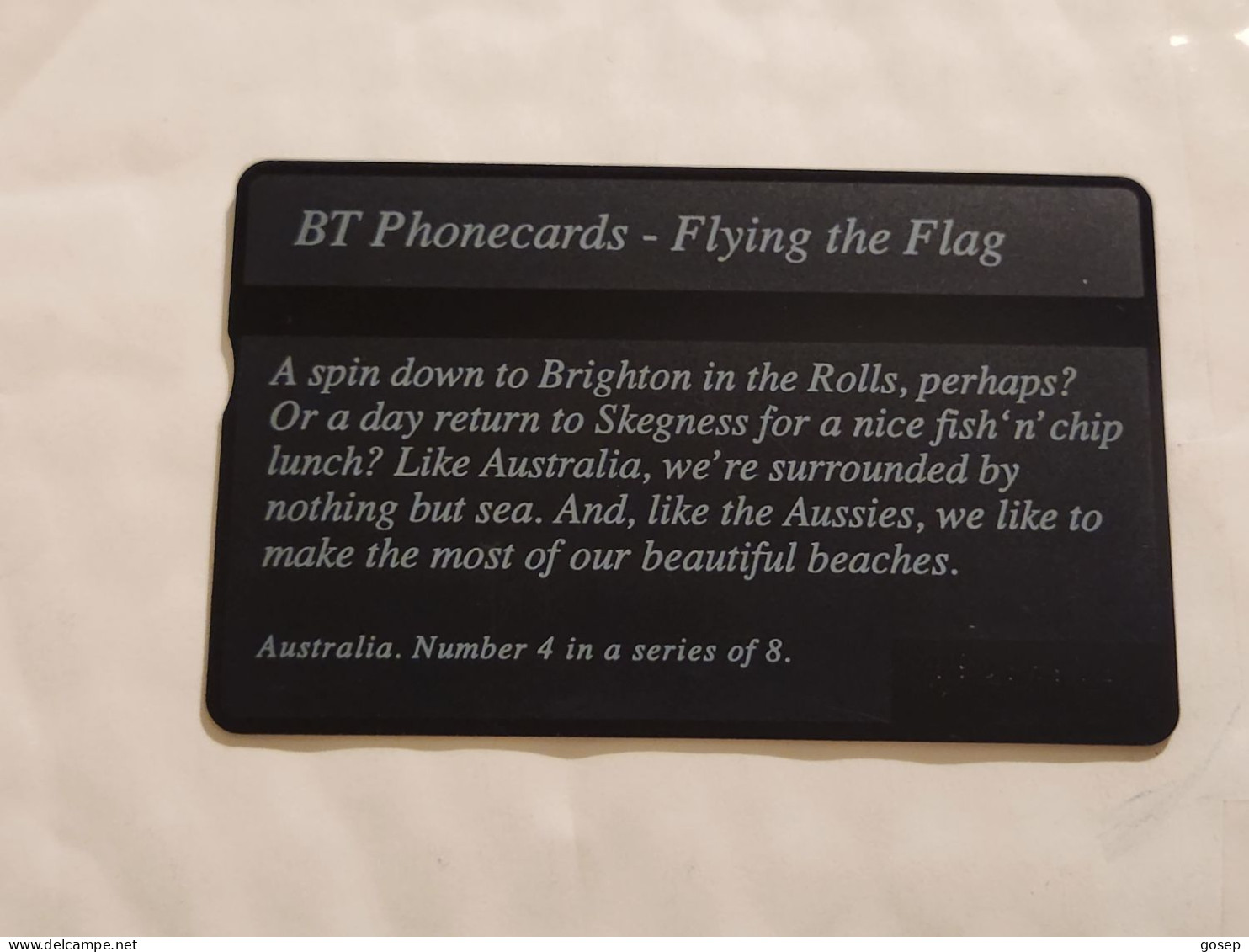 United Kingdom(BTC158)Flying The Flag 4(AUSTRALIA)(1045)(100units)(526H33634)price Cataloge6.00£+1card Prepiad Free - BT Emissioni Commemorative
