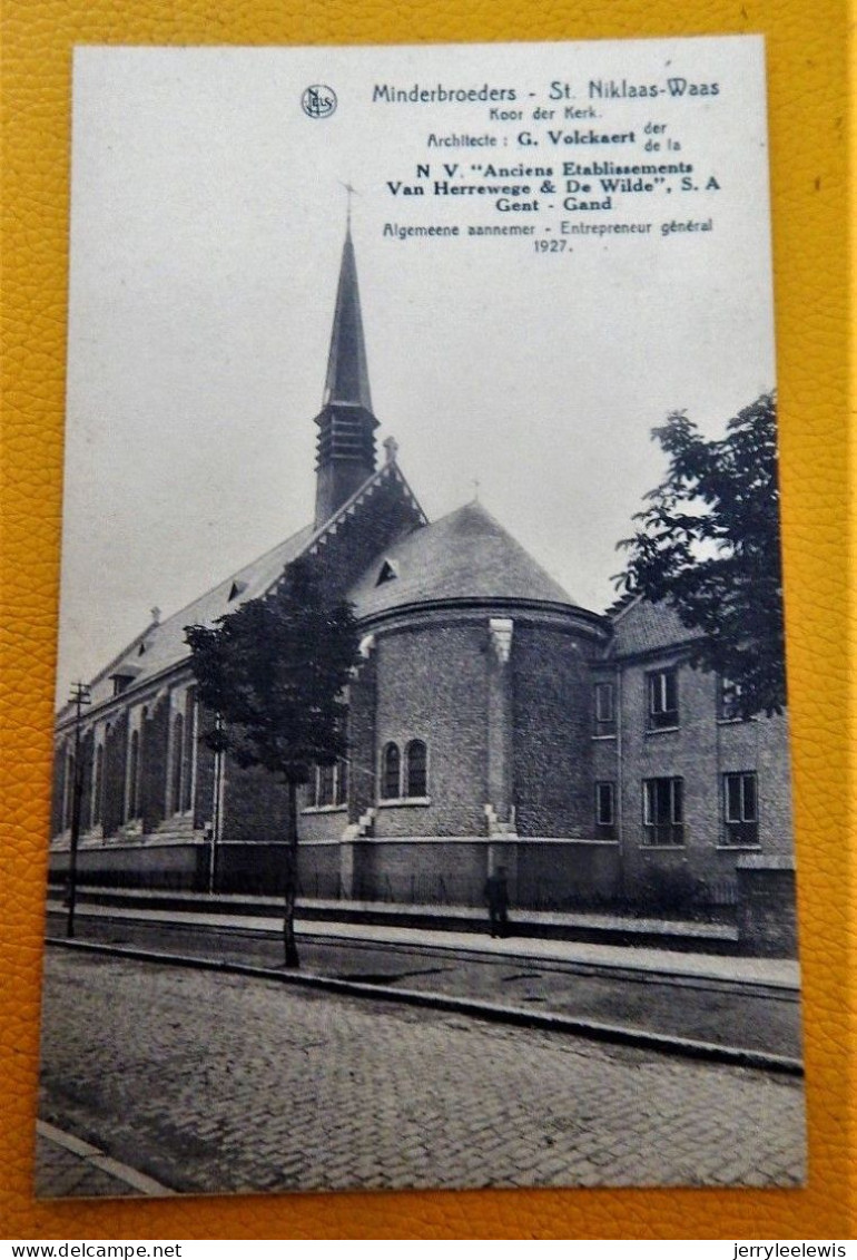 SINT NIKLAAS  -  Minderbroers - Koor Der Kerk - Sint-Niklaas