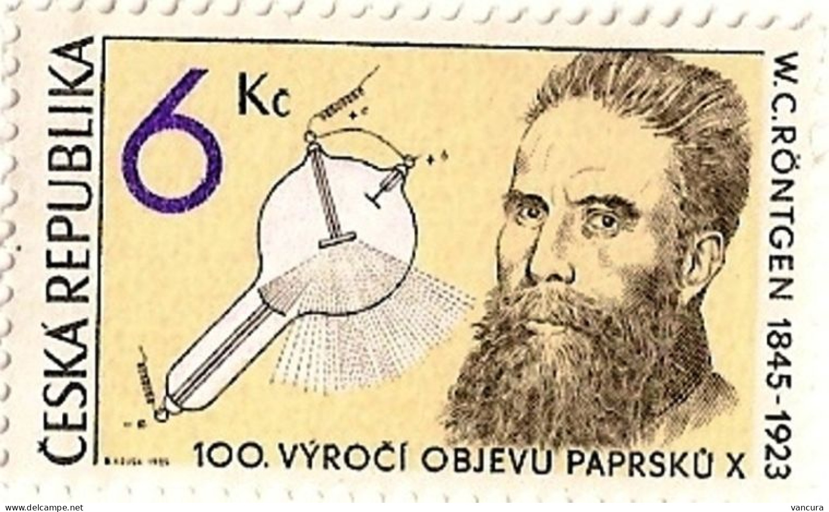 ** 94 Czech Republic K. Roentgen  1995 - Unused Stamps