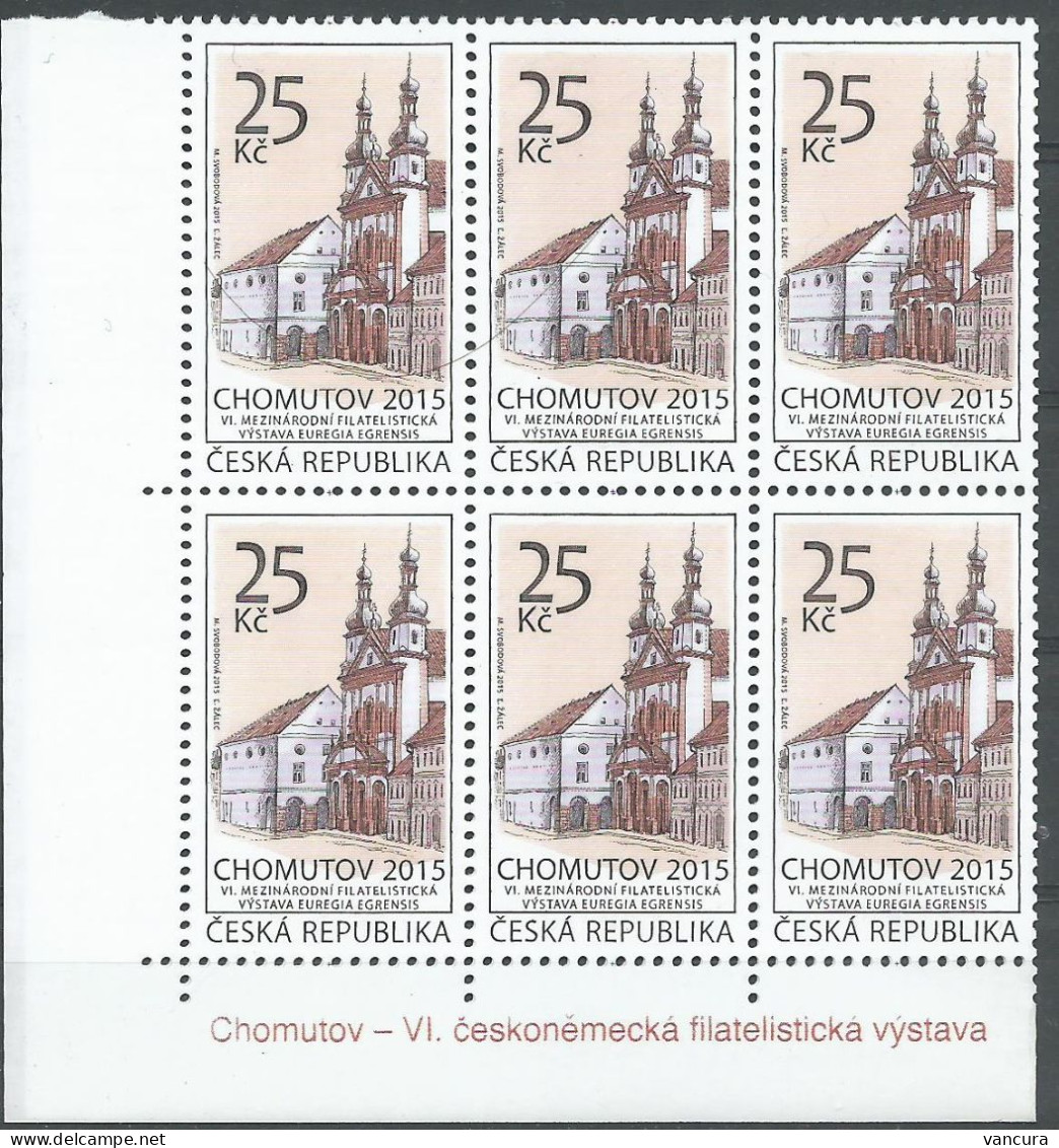 **  844 Czech Republic, 6th Czech And German Philatelic Exhibition In Chomutov/Komotau 2015 - Ungebraucht