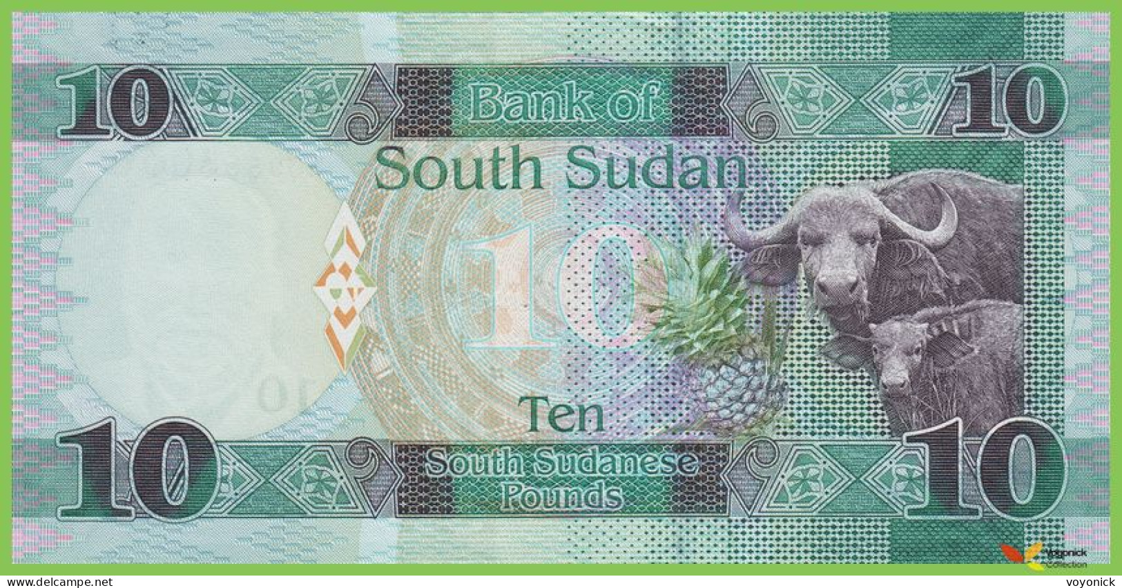 Voyo SOUTH SUDAN 10 South Sudanese Pounds 2016 P12b B112b AU UNC - Südsudan
