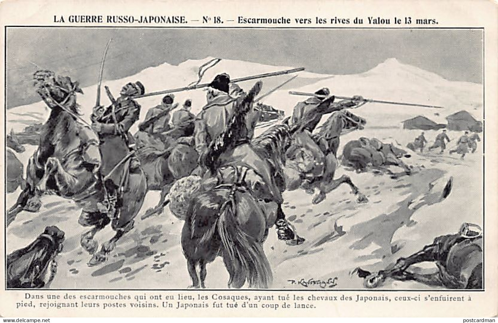 Korea - RUSSO JAPANESE WAR - Skirmishes Near The Banks Of The Yalu River On March 13, 1904 - Corée Du Nord