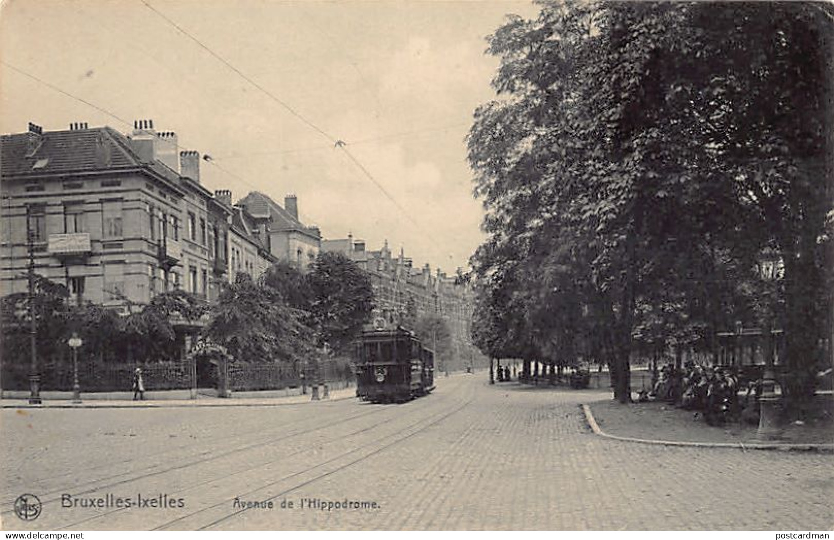 IXELLES (Brux.-Cap.) Tramway 30 - Avenue De L'Hippodrome - Ed. Nels Série 1 N. 111 - Ixelles - Elsene