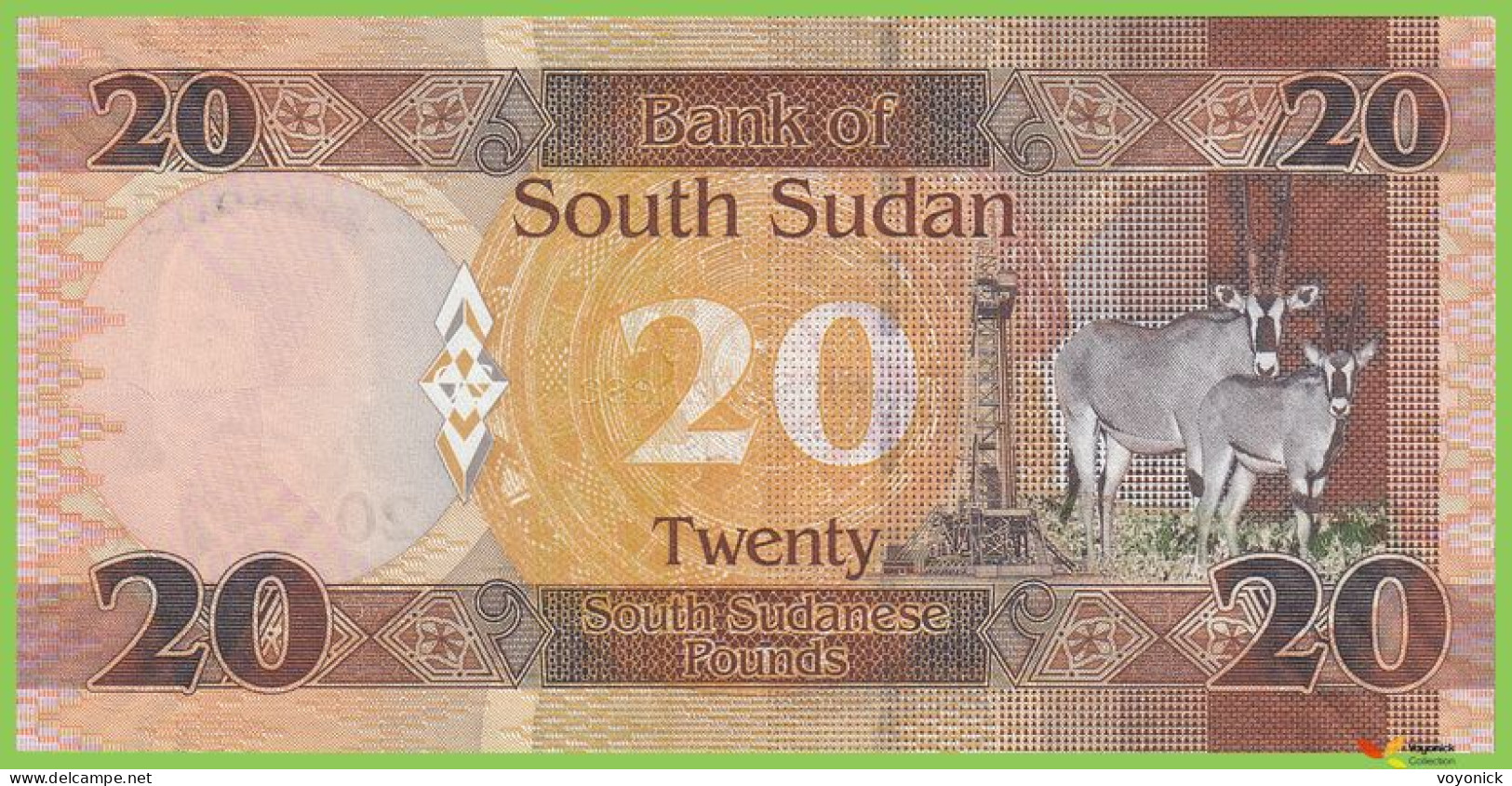 Voyo SOUTH SUDAN 20 South Sudanese Pounds 2015 P13a B113a AC UNC - Zuid-Soedan