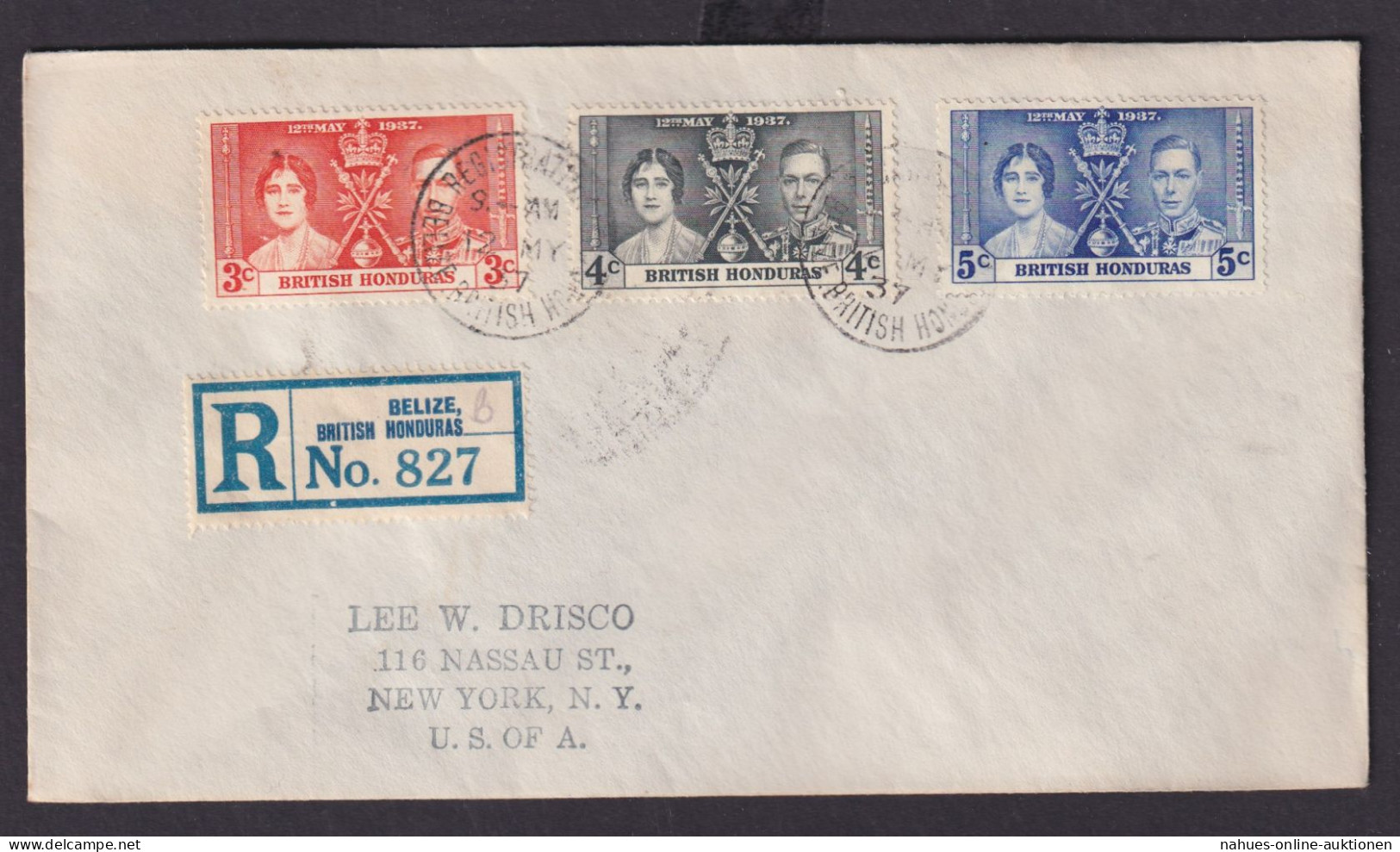 Briefmarken Britische Kolonien British Honduras König Georg Elisabeth Krönung - Honduras