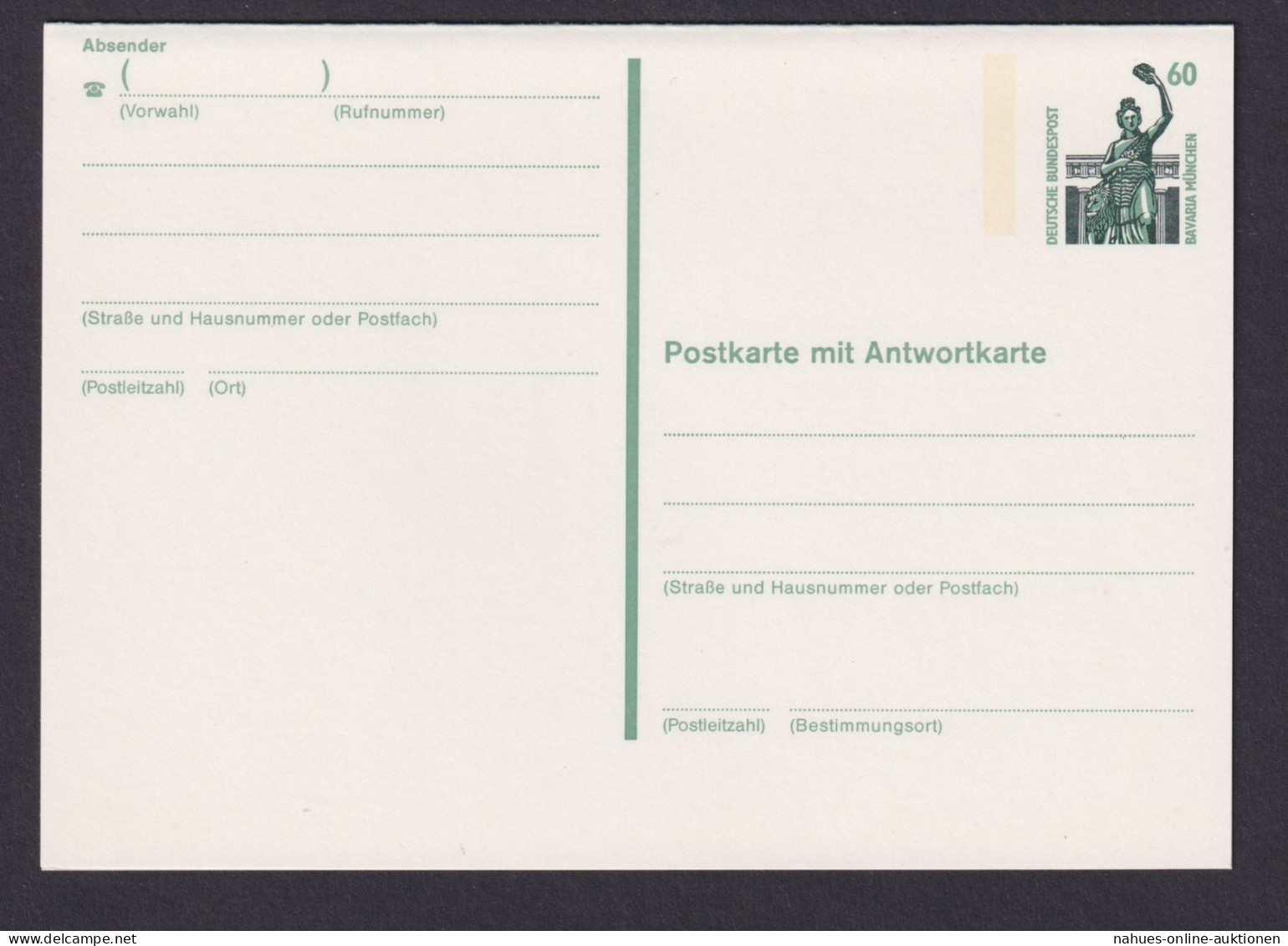 Briefmarken Bund Ganzsache P 143 II SWK Sehenswürdigkeiten Ungebraucht Kat 25,00 - Postcards - Used