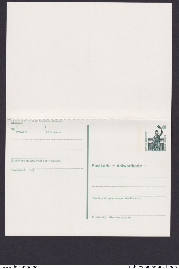 Briefmarken Bund Ganzsache P 143 II SWK Sehenswürdigkeiten Ungebraucht Kat 25,00 - Postkaarten - Gebruikt