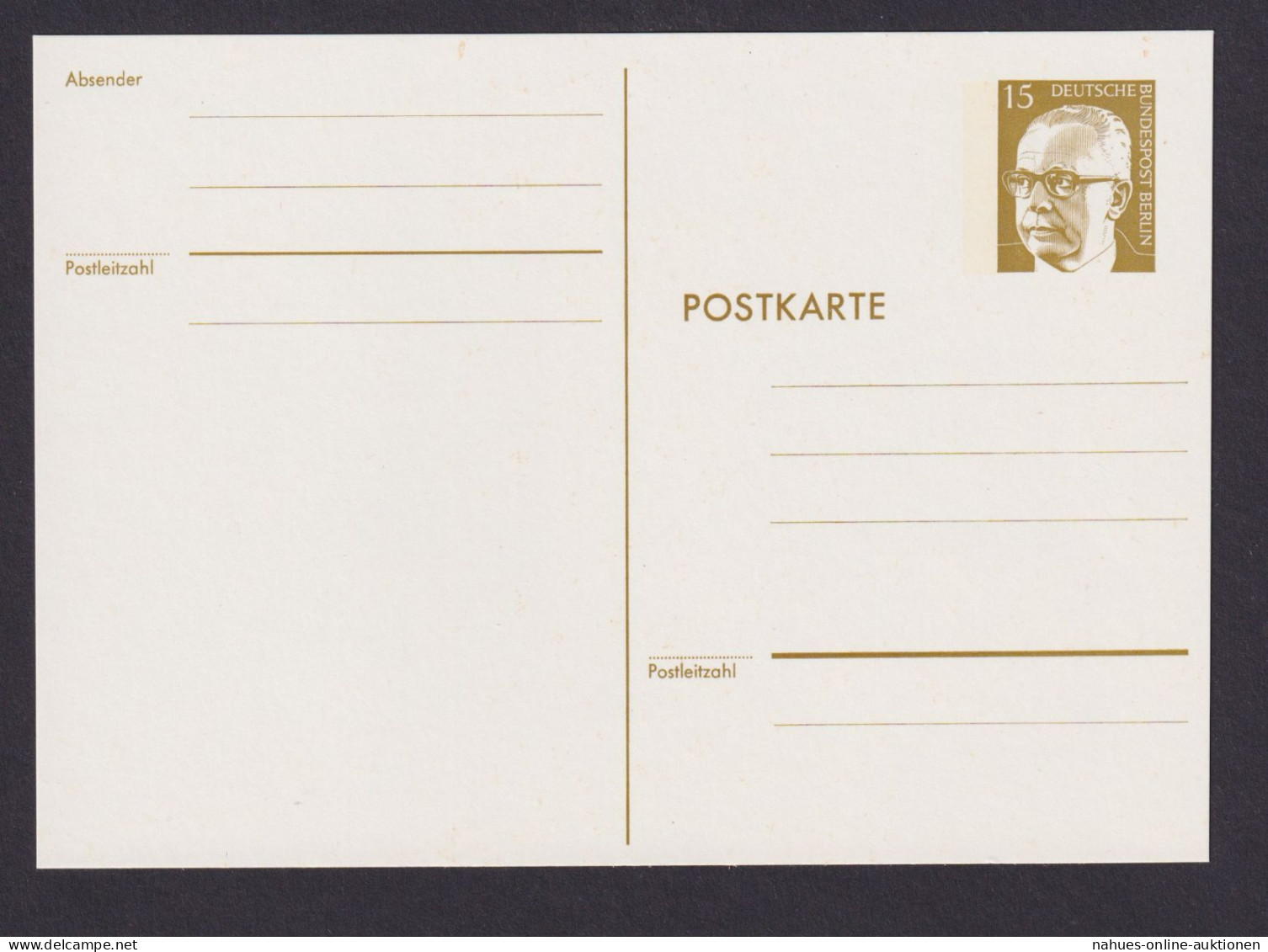 Briefmarken Berlin Ganzsache Heinemann P 90 B Kat.-Wert 17,00 - Cartes Postales - Oblitérées