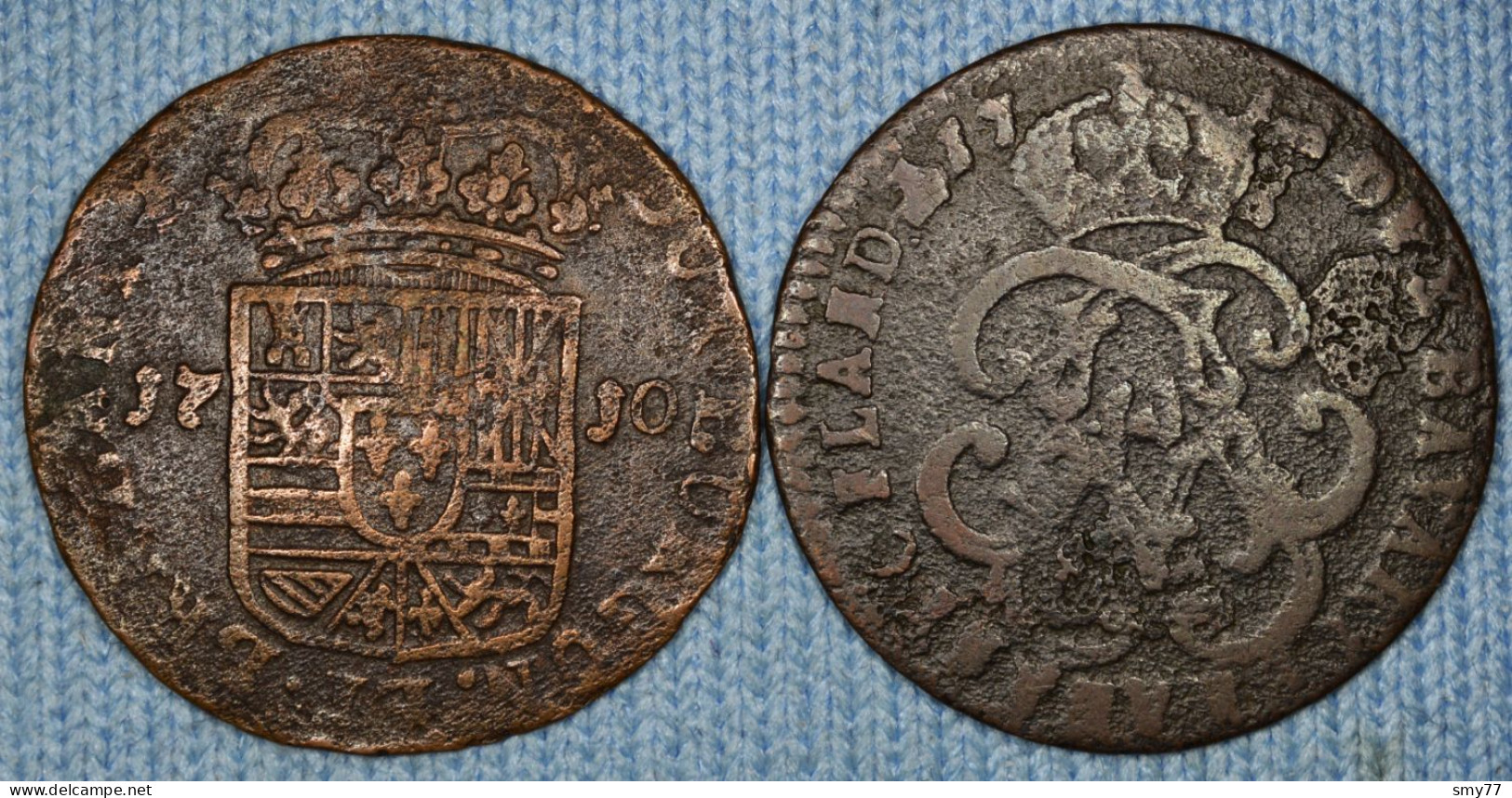 Namur (1) • Liard 2x • 1710 • 1712 (Philippe V & Maximilien Emmanuel De Bavière) • Pays-Bas Espagnols • [24-261] - Otros & Sin Clasificación