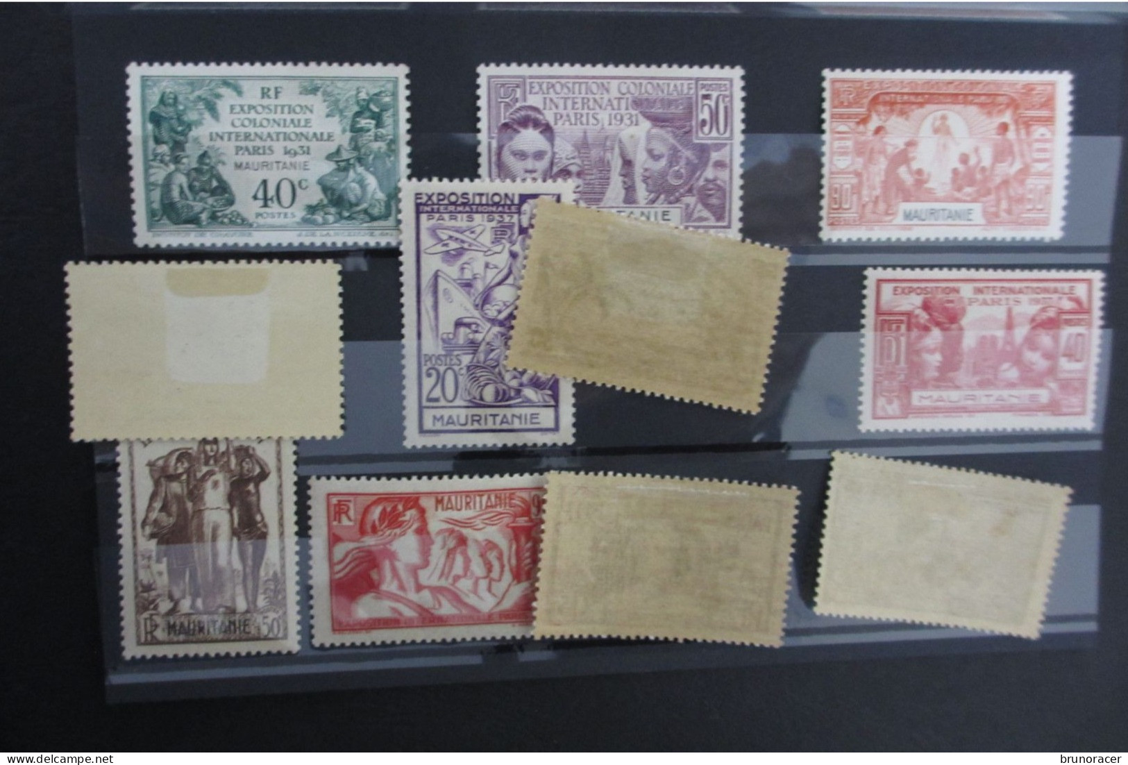 COLONIES MAURITANIE N°62 à 72 NEUF* TB COTE 59,50 EUROS VOIR SCANS - Unused Stamps