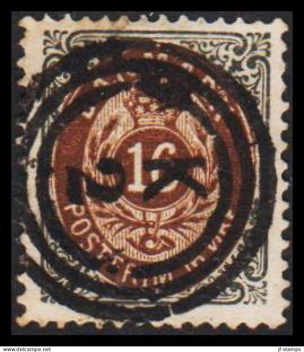 1875-1903. Bi-coloured. 16 Øre  Luxus Cancel K 2  (Michel 27) - JF543209 - Oblitérés