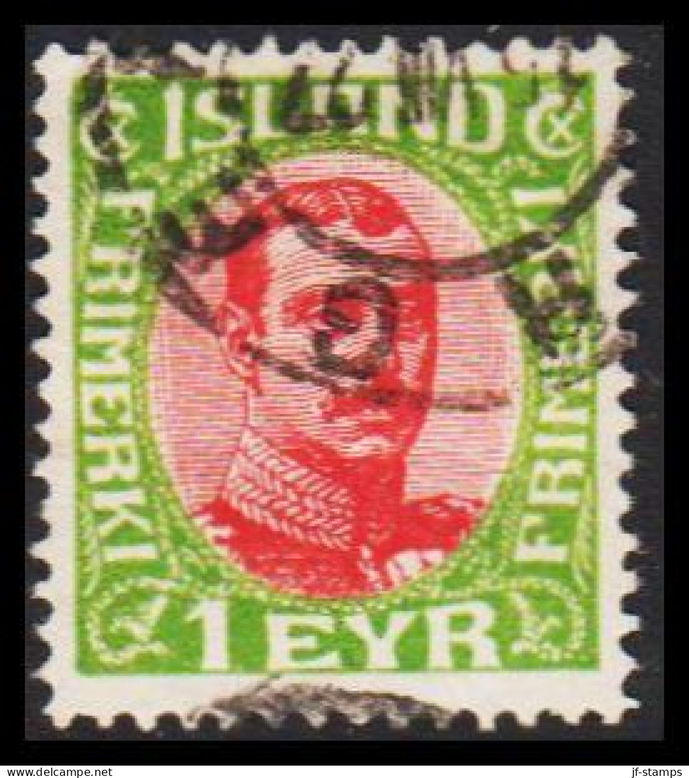 1921. King Christian X. 1 EYR Cancelled In Norge Vith BERGEN. (Michel 83) - JF543217 - Used Stamps