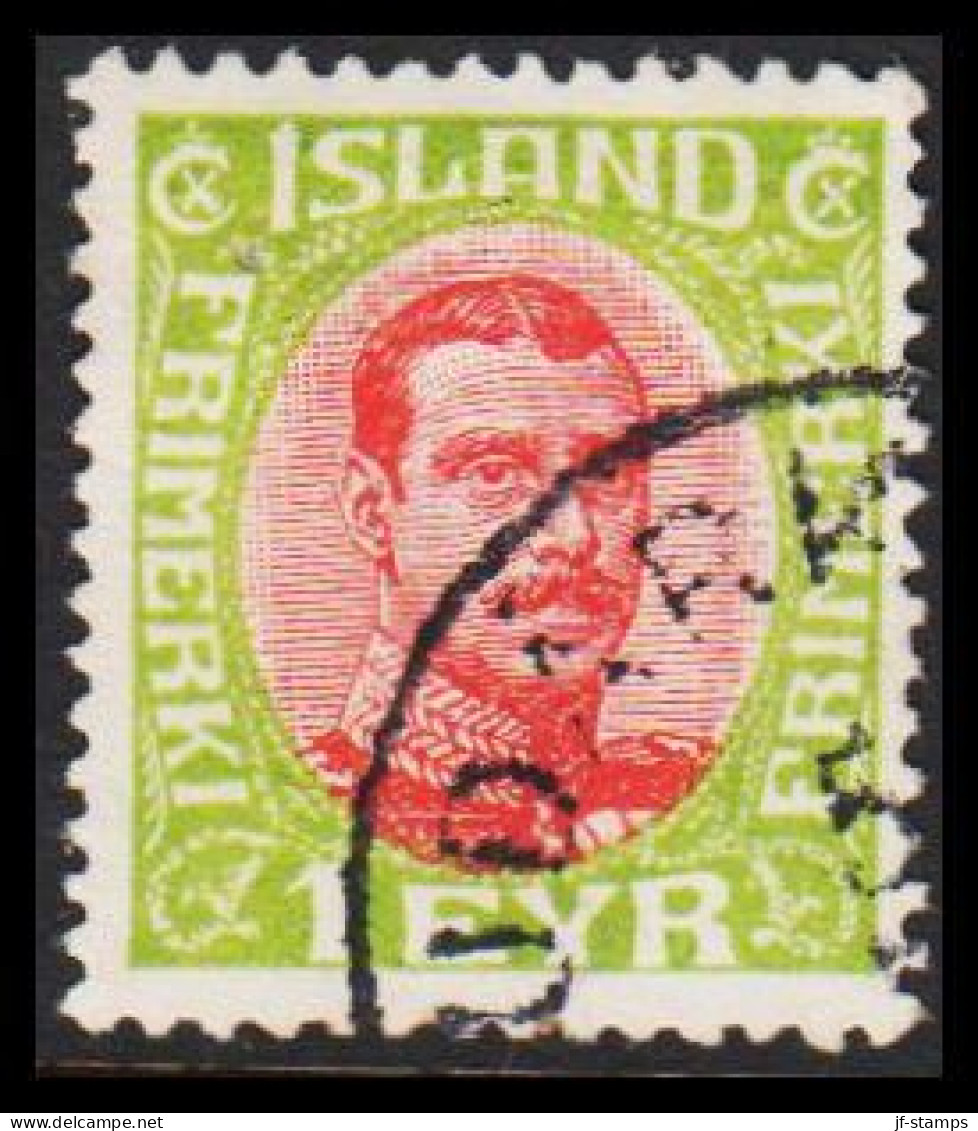 1921. King Christian X. 1 EYR With Fine Cancel SAUDARK.... (Michel 83) - JF543218 - Gebruikt