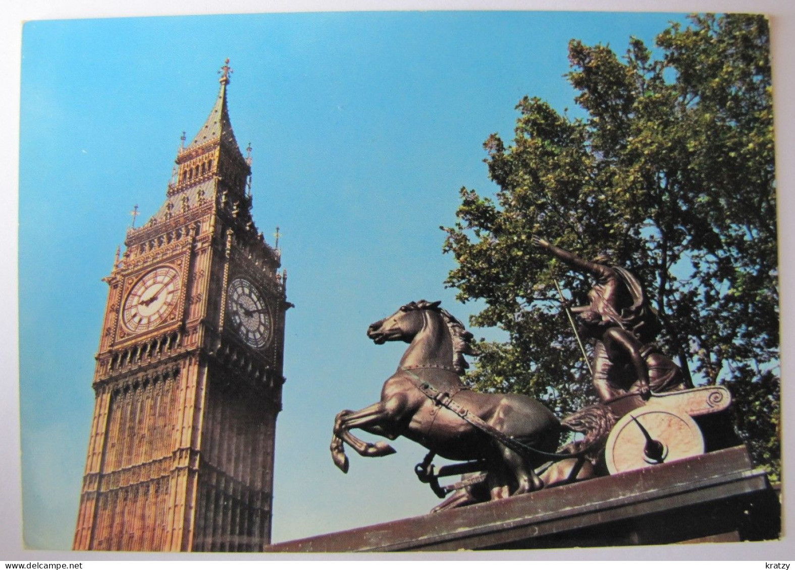 ROYAUME-UNI - ANGLETERRE - LONDON - Big Ben And Boadicea Statue - Westminster Abbey