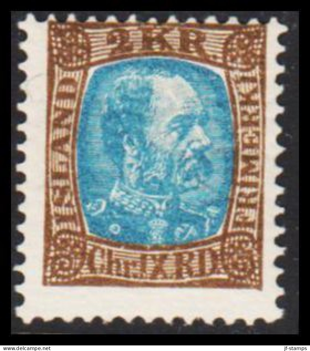 1904. King Christian IX. 2 Kr. Brown/greenblue. Only 30.000 Issued. Hinged. (Michel 46) - JF543275 - Neufs