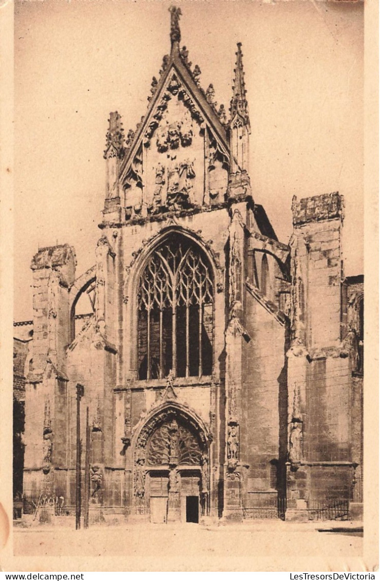 FRANCE - Reims  - Vue Générale De La Face Sud Ouest De L'église St Rémi - Carte Postale Ancienne - Reims