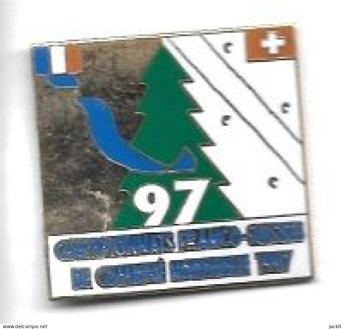 Pin' S  Sport  SKI, CHAMPIONNATS  FRANCO - SUISSE  DE  COMBINE  NORDIQUE  1997 - Sports D'hiver