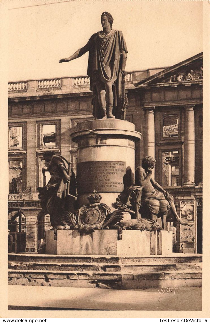 FRANCE - Reims  - Vue Sur La Statue De Louis XV Sur La Place Royale - Carte Postale Ancienne - Reims