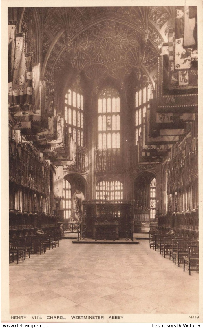 ROYAUME-UNI - Angleterre - London - Westminster Abbey - Henri VII's Chapel - Carte Postale Ancienne - Westminster Abbey