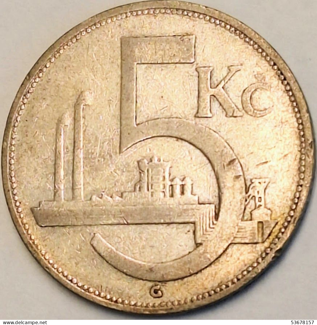 Czechoslovakia - 5 Korun 1931, KM# 11, Silver (#3676) - Checoslovaquia