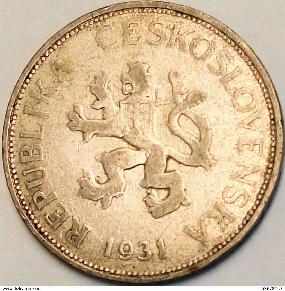 Czechoslovakia - 5 Korun 1931, KM# 11, Silver (#3676) - Tsjechoslowakije