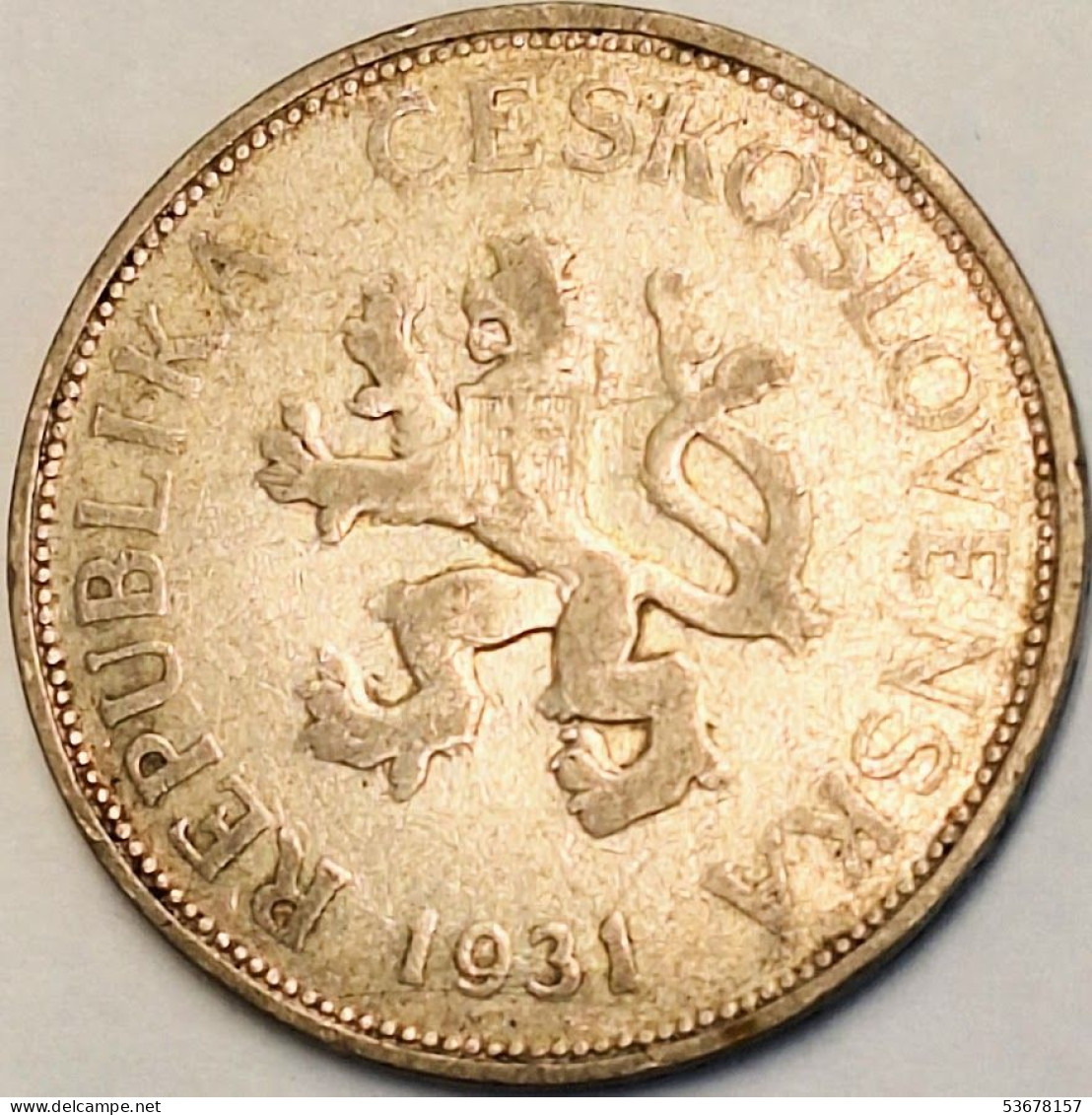 Czechoslovakia - 5 Korun 1931, KM# 11, Silver (#3676) - Tchécoslovaquie