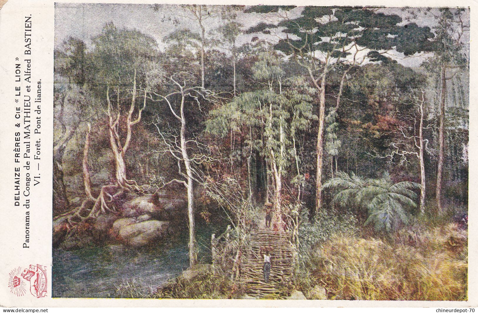 Panorama Du Congo De Paul MATHIEU Et Alfred BASTIEN  Forêt Pont De Lianes - Congo Belge