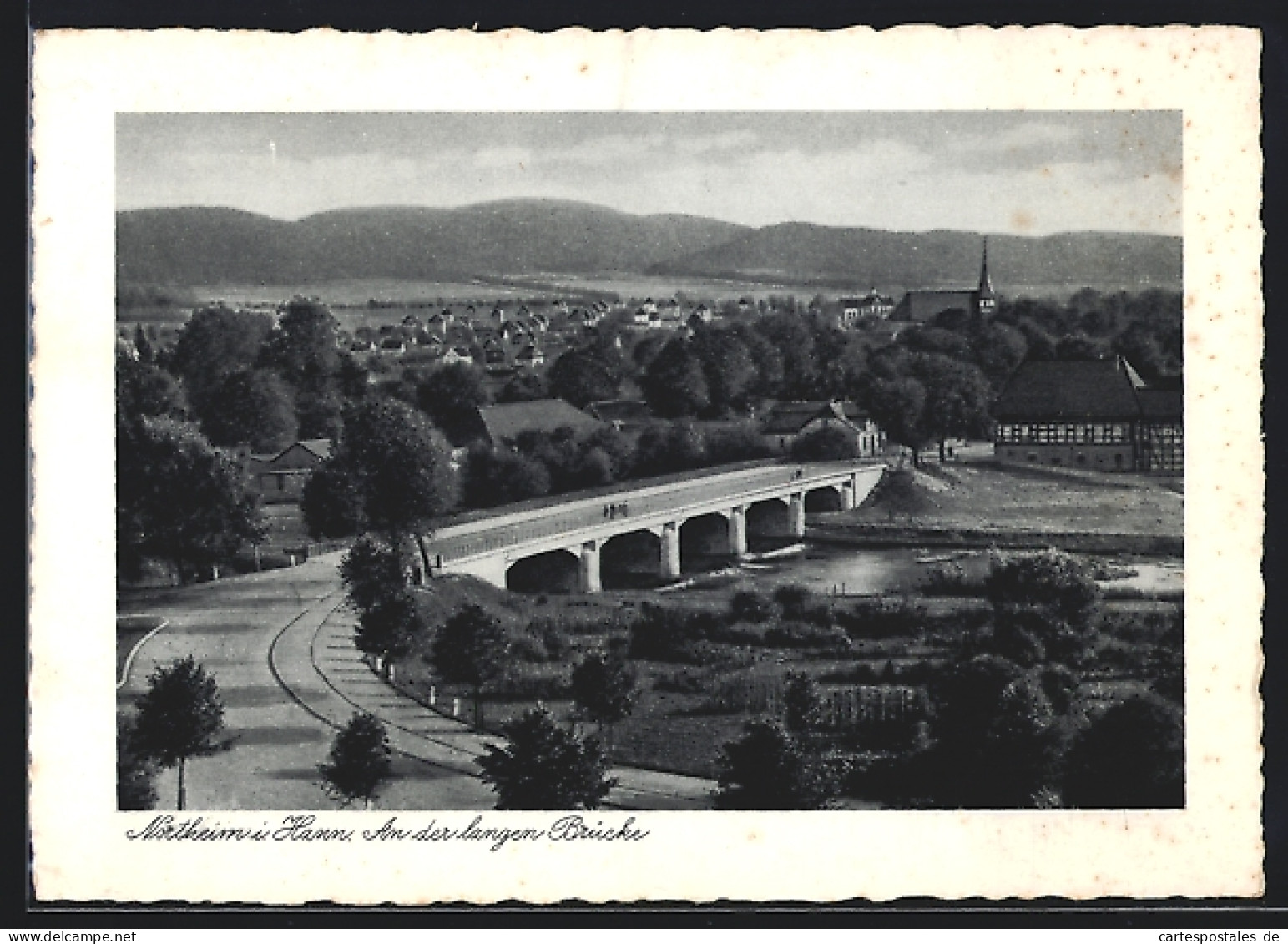 AK Northeim I. Hann., An Der Langen Brücke Mit Fluss  - Northeim