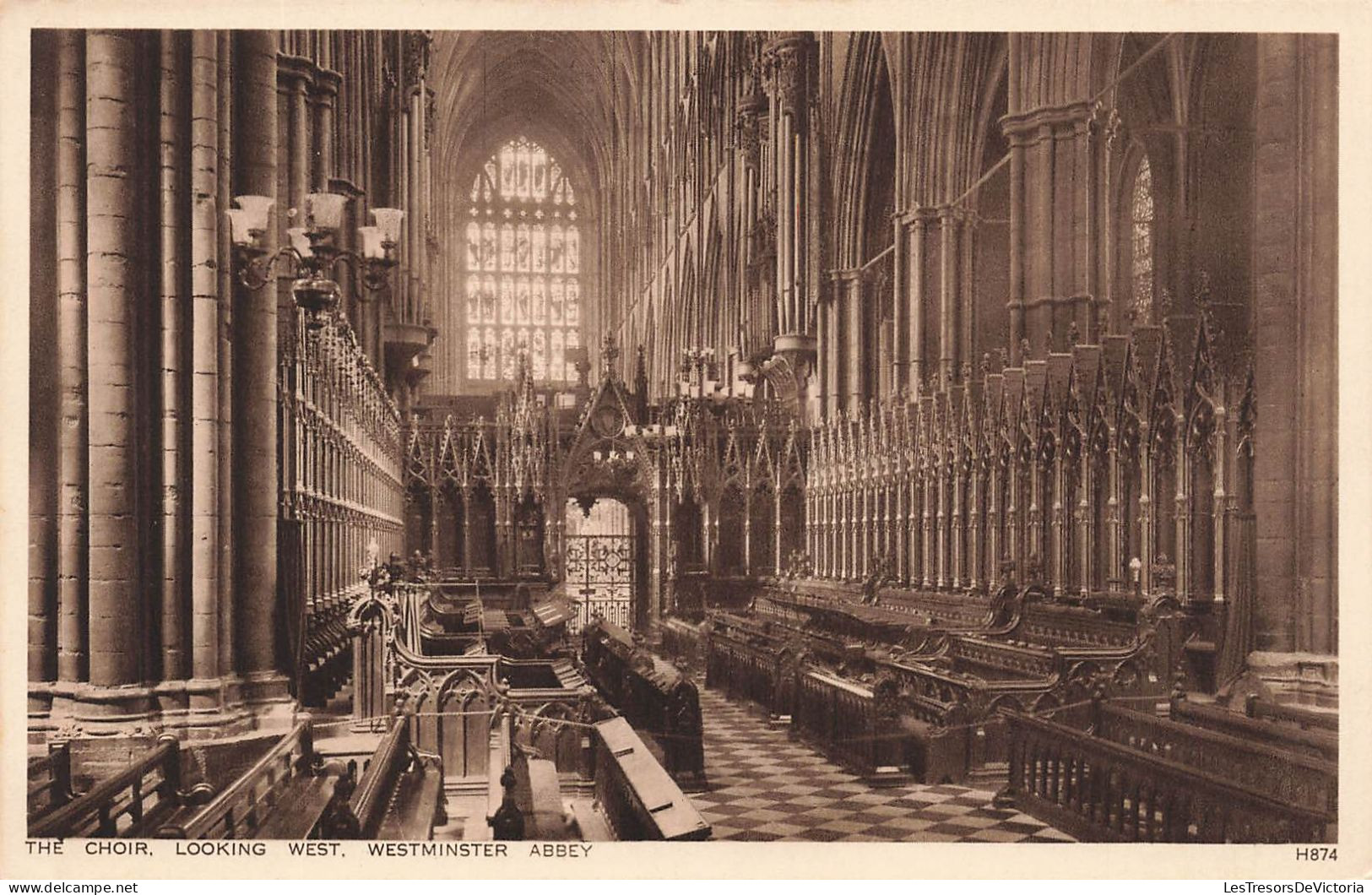 ROYAUME-UNI - Angleterre - London - Westminster Abbey - The Choir - Looking West - Carte Postale Ancienne - Westminster Abbey