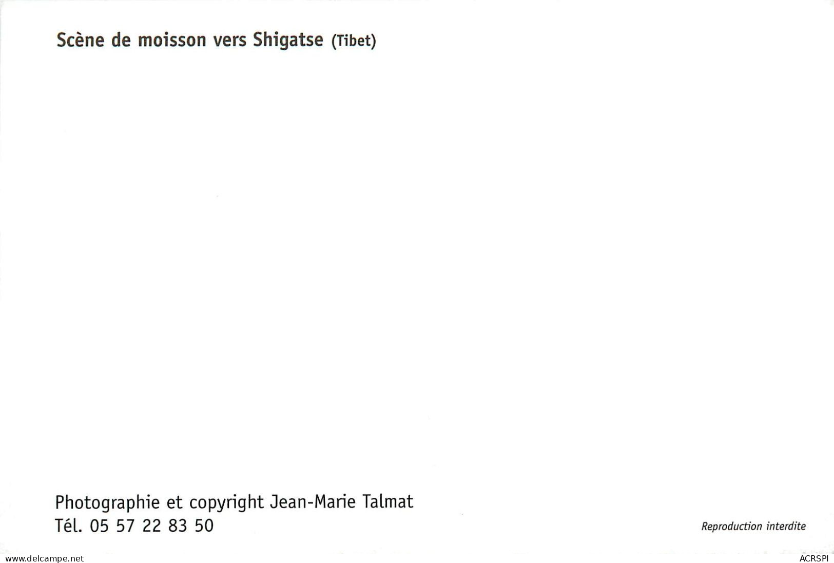 TIBET  Scene De Moisson Vers SHIGATSE (scan Recto-verso) QQ 1114 - Tibet