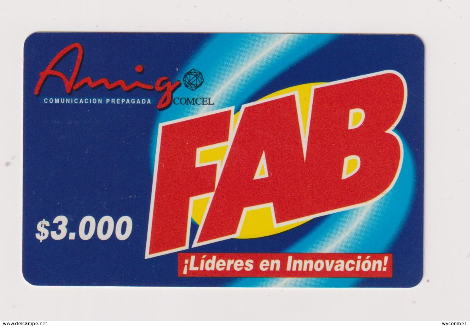 COLOMBIA -  Comcel Amigo Fab Remote  Phonecard - Kolumbien