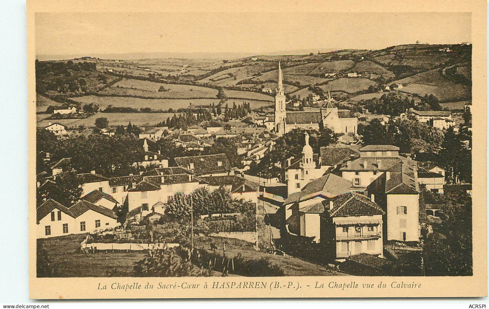 Hasparren  La Chapelle Vue Du Calvaire (scan Recto-verso) QQ 1180 - Hasparren