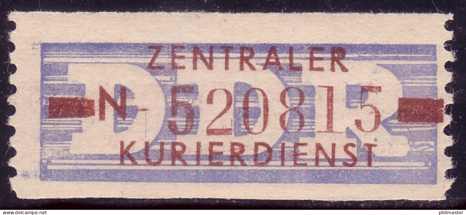 20-N-III-Neudruck Dienst-B, Abart III, Billet ** - Ungebraucht