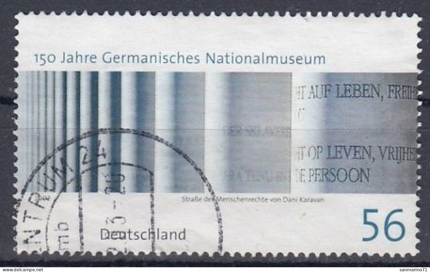 GERMANY Bundes 2269,used,falc Hinged - Musées