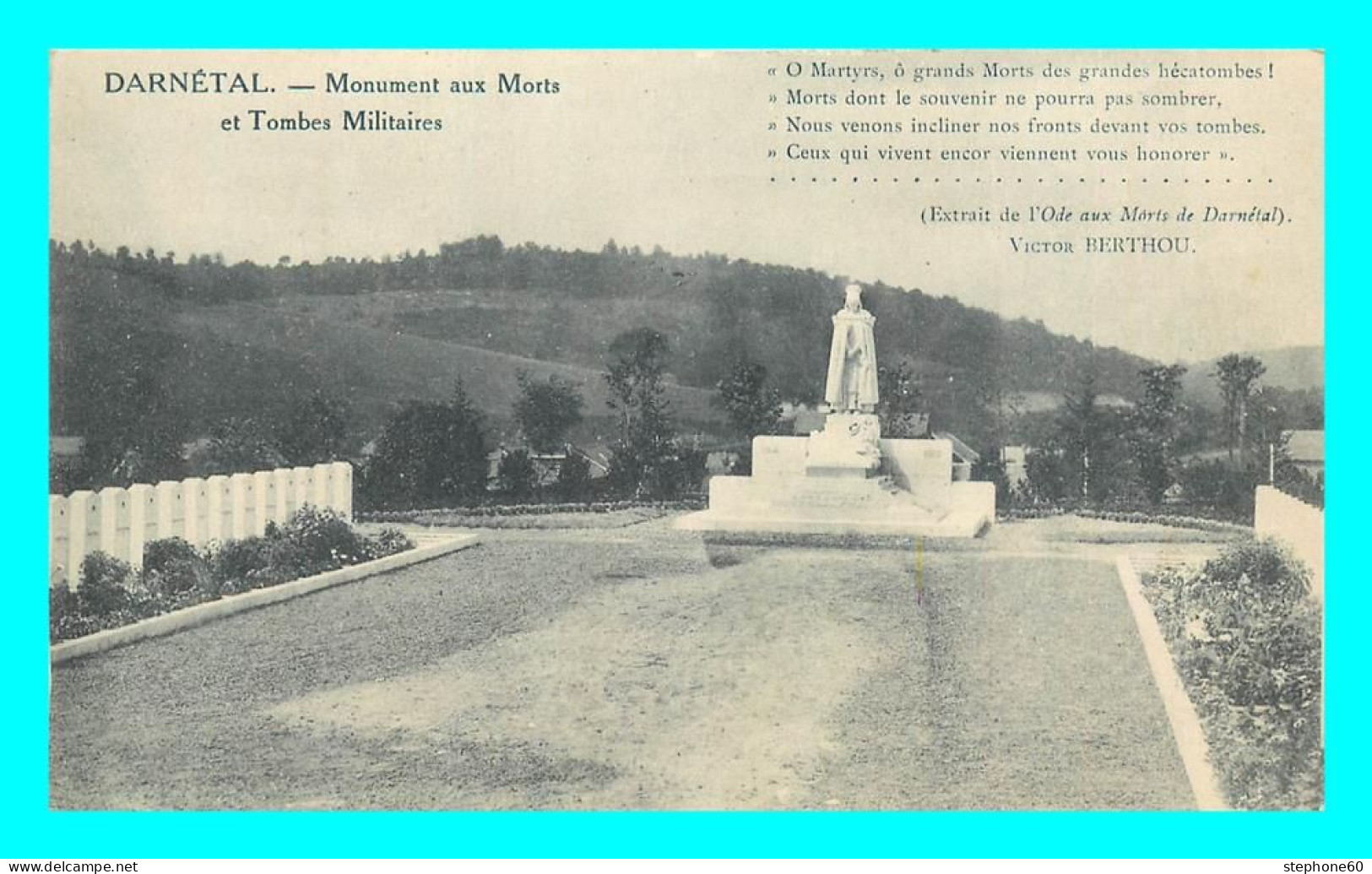 A851 / 551 76 - DARNETAL Monument Aux Morts Et Tombes Militaires - Darnétal