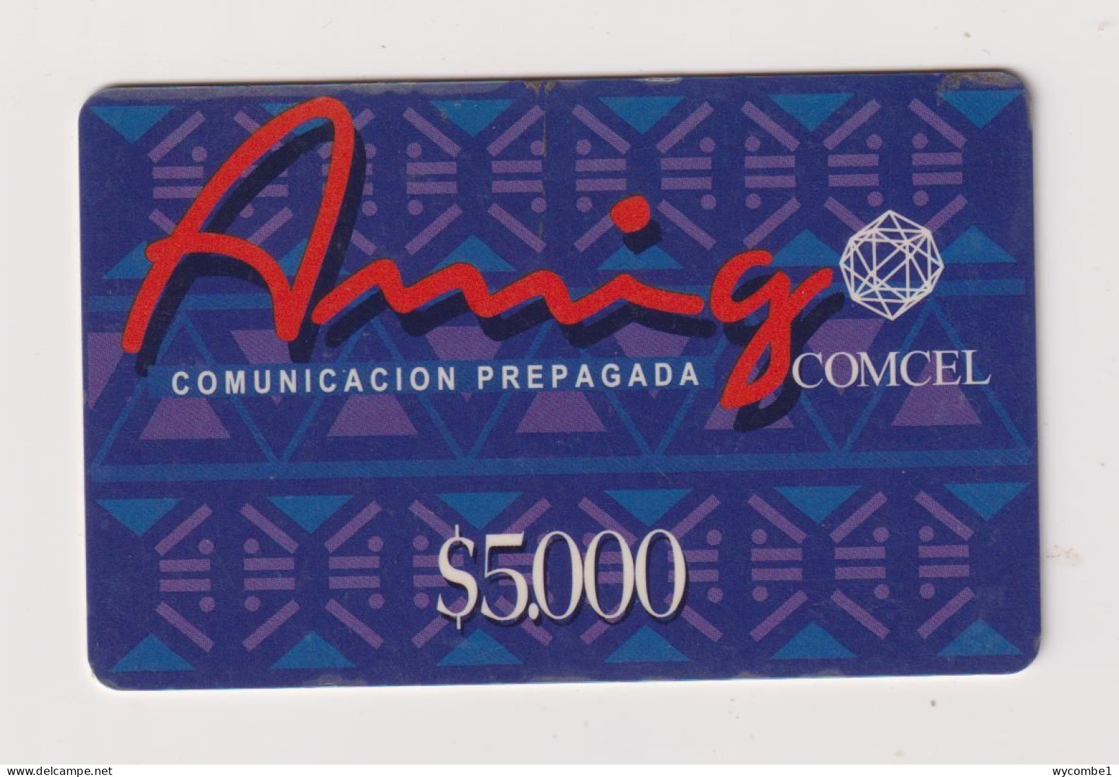 COLOMBIA -  Comcel Amigo  Remote  Phonecard - Kolumbien