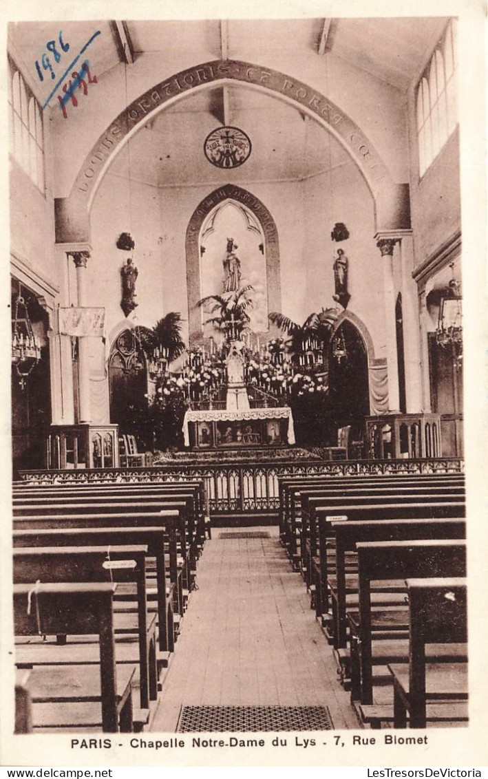 FRANCE - Paris - Chapelle Notre Dame Du Lys - Carte Postale - Altri Monumenti, Edifici