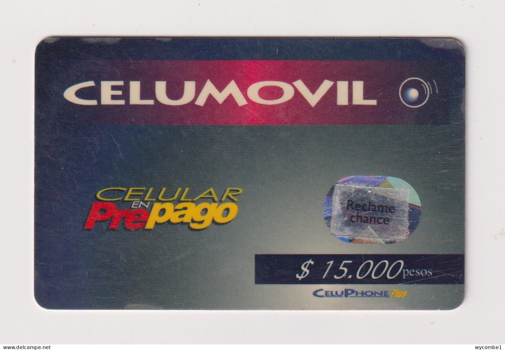 COLOMBIA -  Celumovil  Remote  Phonecard - Colombia