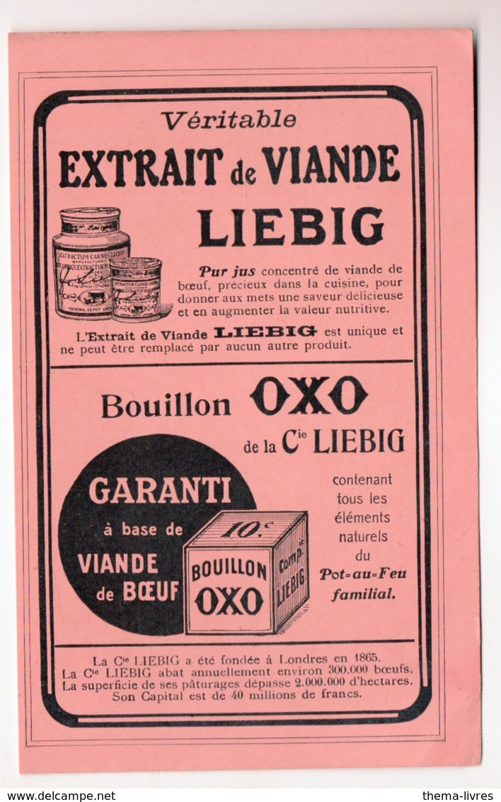 Carte LIEBIG / OXO (au Verso Falières / Kohler / Gala Peter ) (PPP46669) - Pubblicitari