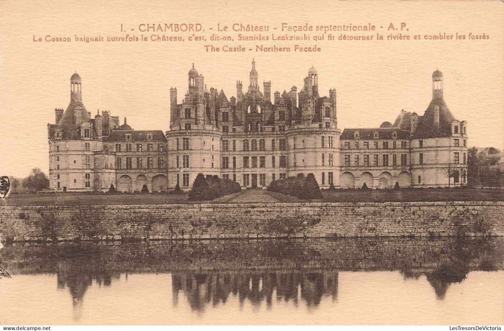 FRANCE - Chambord - Le Château - Façade Septentrionale - A P - Vue Générale Du Château - Carte Postale Ancienne - Chambord