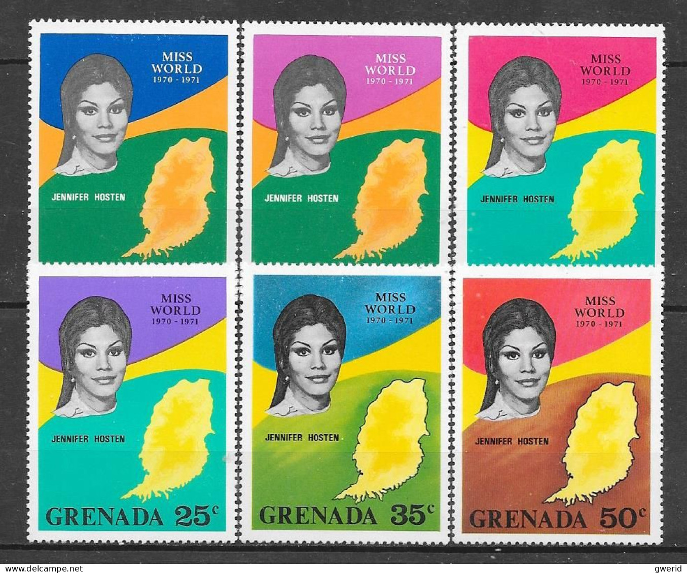 Grenades N° 384/89 YVERT NEUF * - Grenada (1974-...)