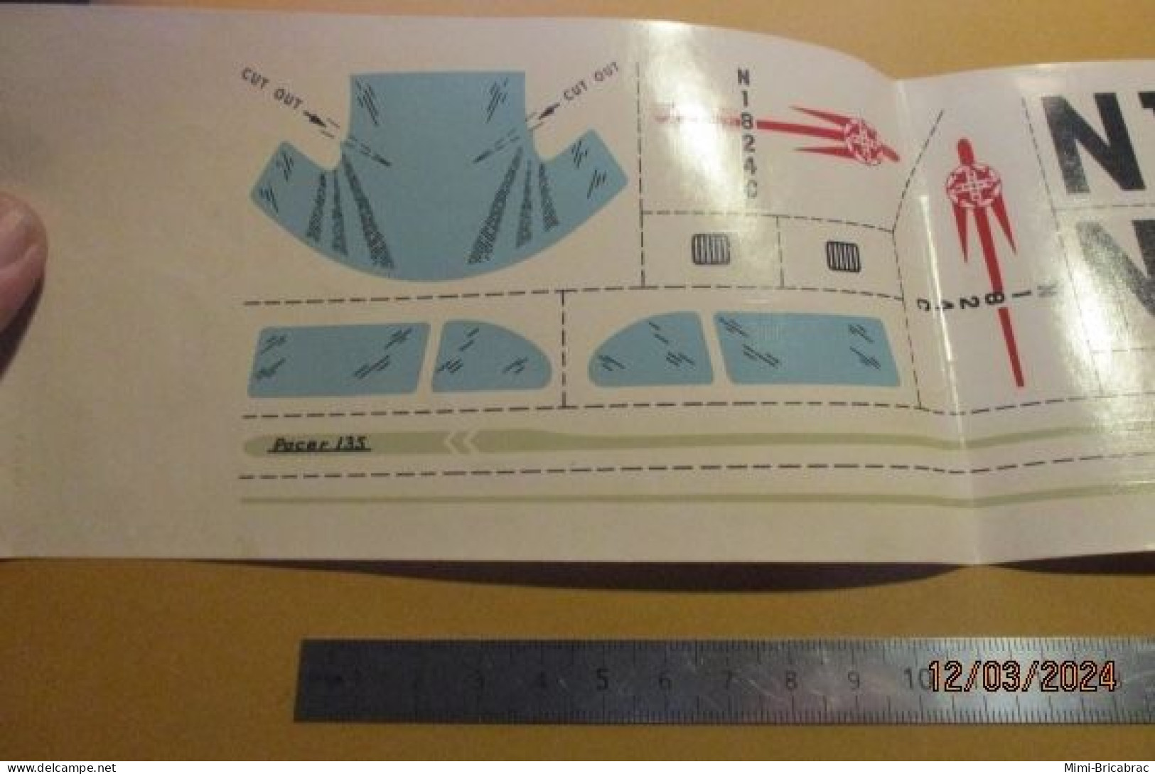 DEC24 : Planche Décals MARQUE SELCOL ECHELLE INCONNUE PACE Sans Doute CESSNA 170B HYDRAVION Code N1824C - Flugzeuge