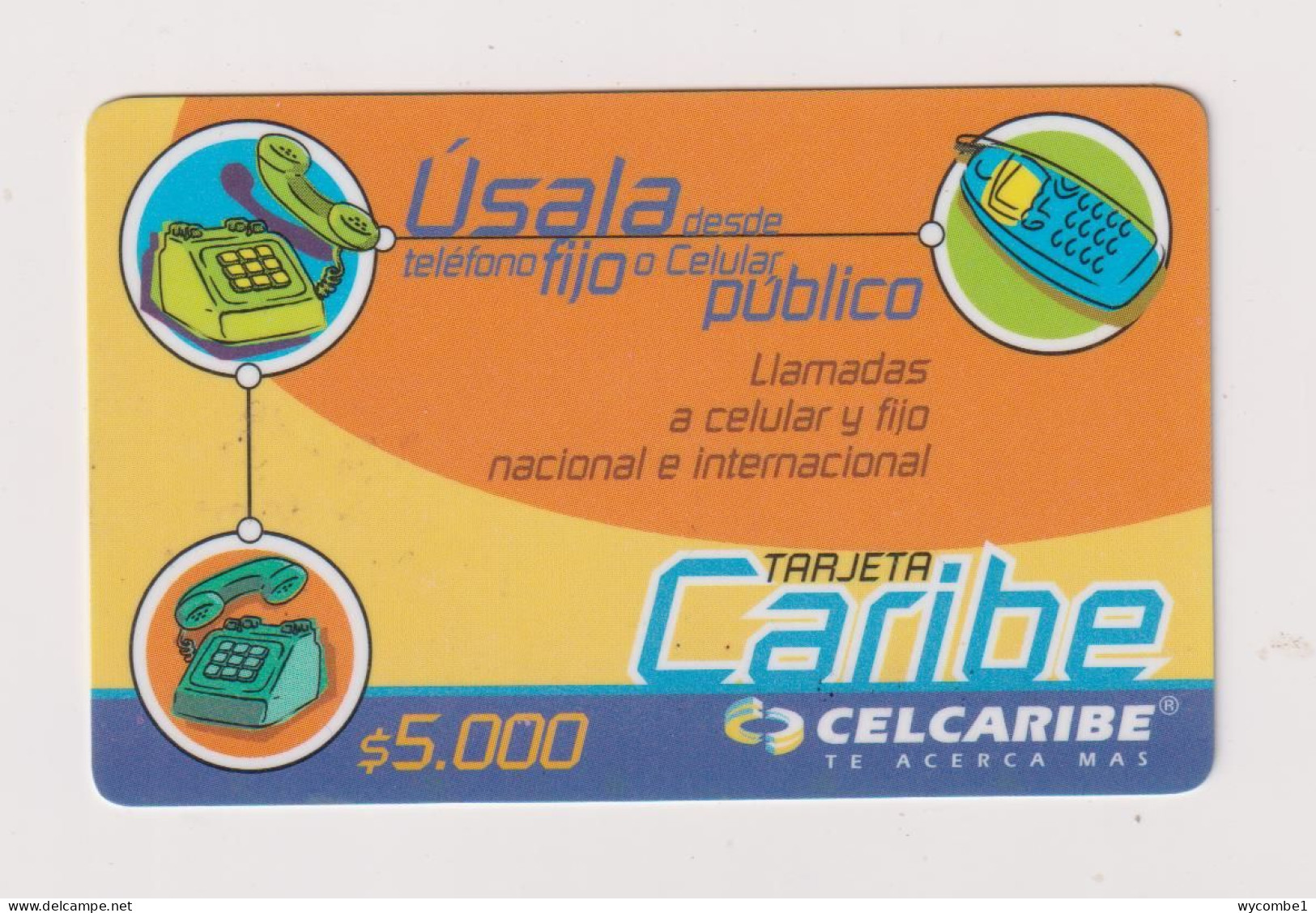 COLOMBIA -  Caribe  Remote  Phonecard - Colombie