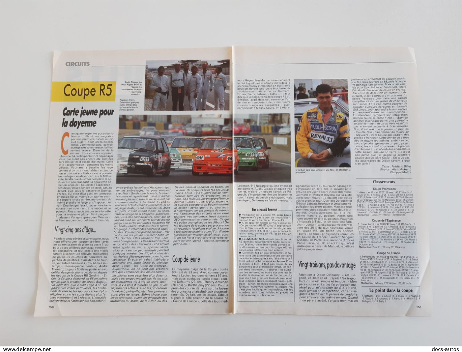 Coupure De Presse Automobile Coupe Renault 5 - Sonstige & Ohne Zuordnung