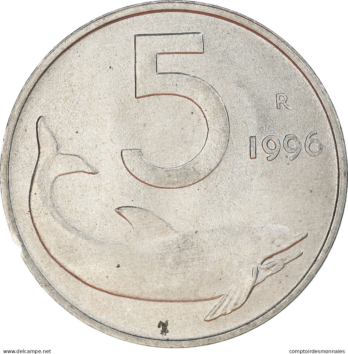 Monnaie, Italie, 5 Lire, 1996, Rome, TTB+, Aluminium, KM:92 - 5 Lire